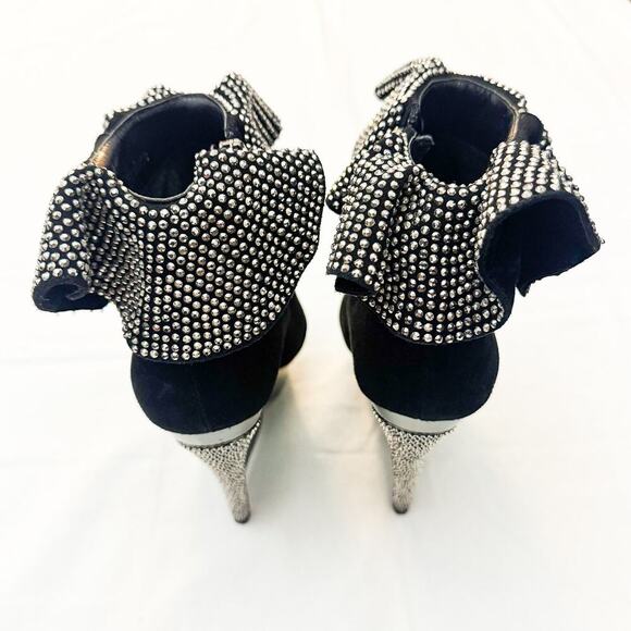 Lady Couture Venice Glitter Ruffle Hem Platform Round Toe Shoes Size 6 - Picture 2 of 6